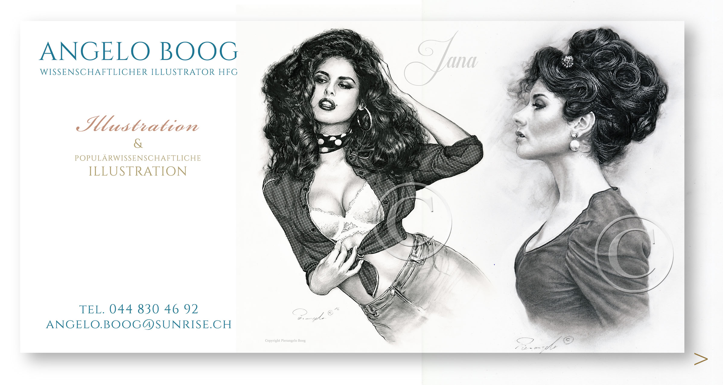 Illustration Bleistift Schwarzweiss Fashion Mode Beauty